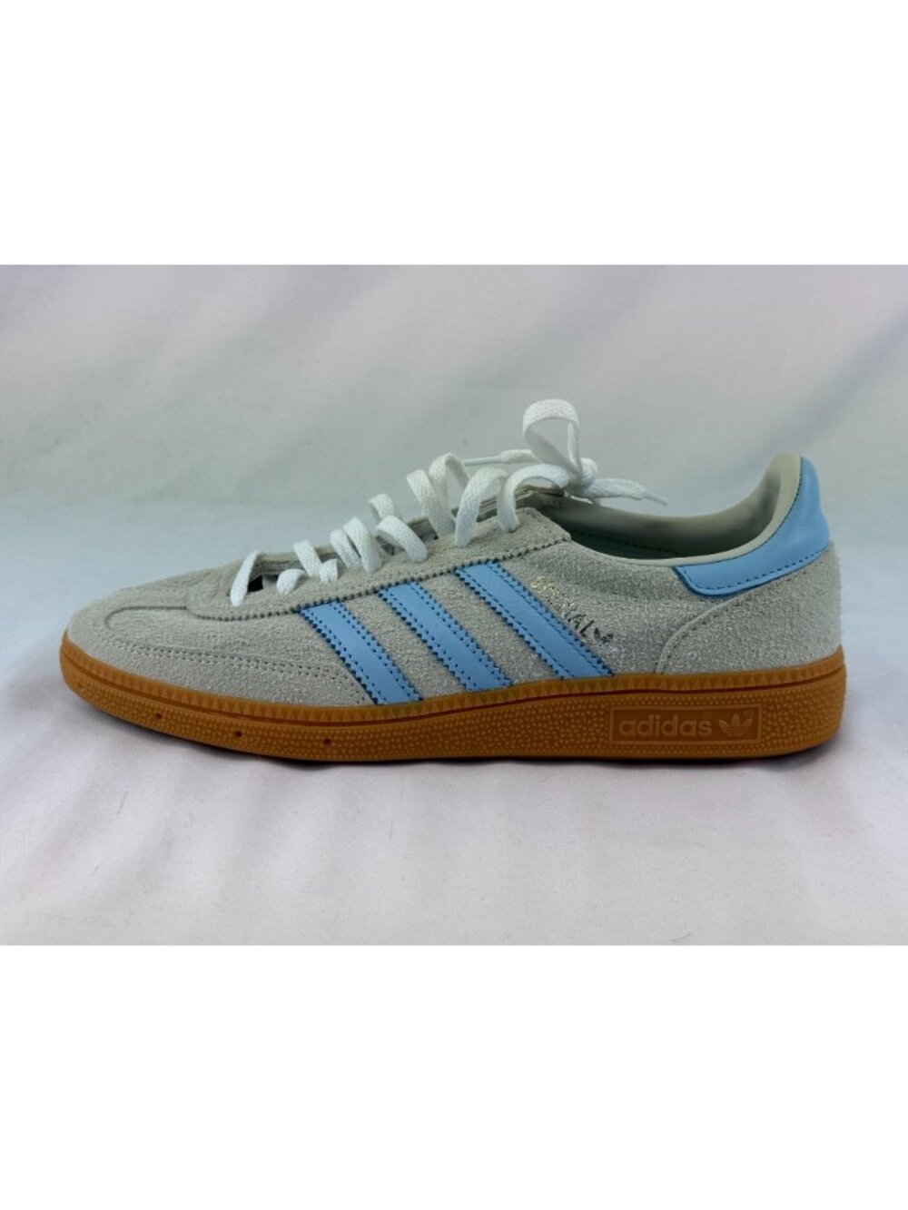 NEW Adidas Originals Handball Spezial W Alumina Clear Sky Womens 7US Casual Shoe - Picture 7 of 9
